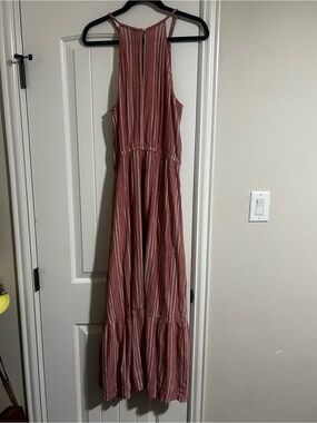 Old Navy Rose-Striped Sleeveless Maxi Dress